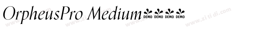 OrpheusPro Medium字体转换